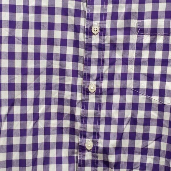 J. Crew Medium Long Sleeve Casual Button Shirt - Purple & White - Picture 8 of 14